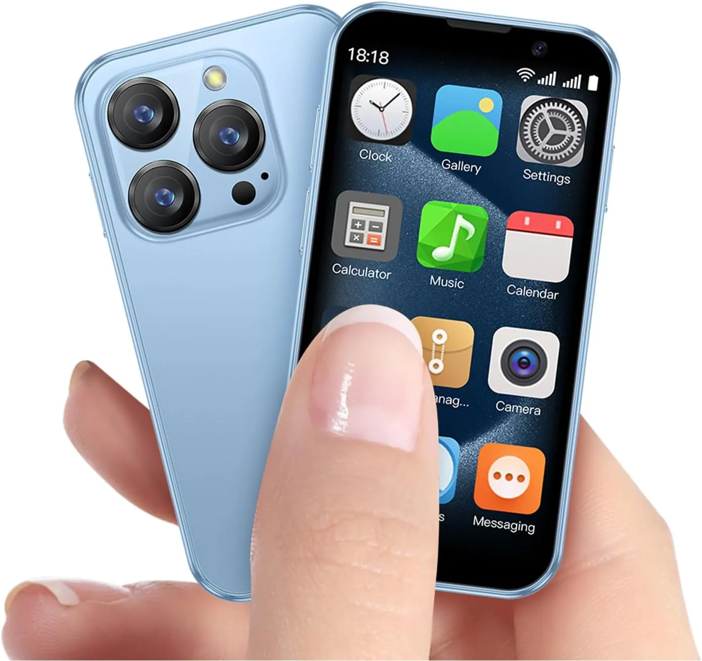 Mini Smart Touch Screen Mobile Phone with Dual Camera and Stylish Design